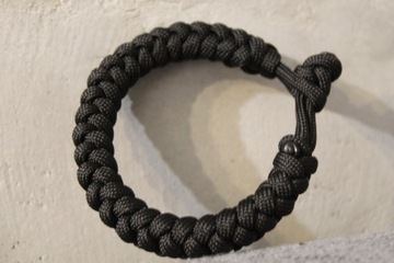 Bransoletka paracord Black Snake