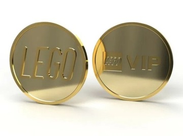 Złota Moneta LEGO VIP Logo Coin 5006470