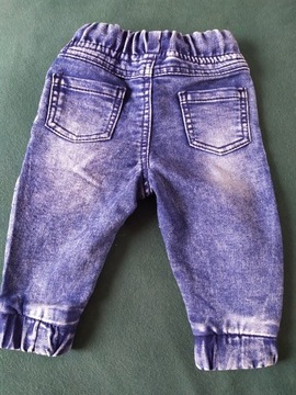 Spodnie jeansy 68-74 6-9 m-cy wygodne