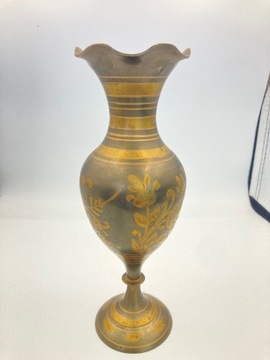 Flakon, wazon mosiężny ręcznie zdobiony, kolekcja 