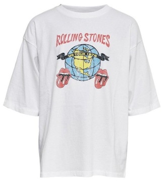 Koszulka Chłopięce Rolling Stones Biała 170/176