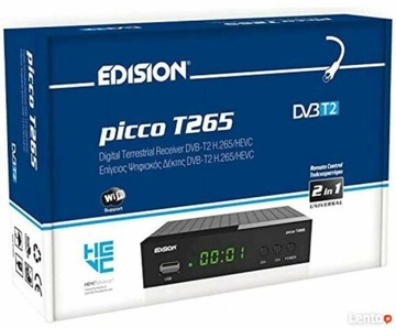 Dekoder DVB-T2 HEVC  EDISION PICCO T265 jak nowy