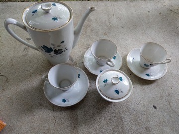 Zestaw, serwis do kawy herbaty porcelanowy Włocławek