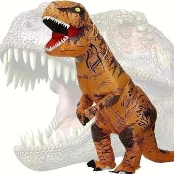 Nadmuchiwany kostium Dinozaura T-rexa.