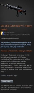 SG 553 StatTrak - Heavy metal - Nowy