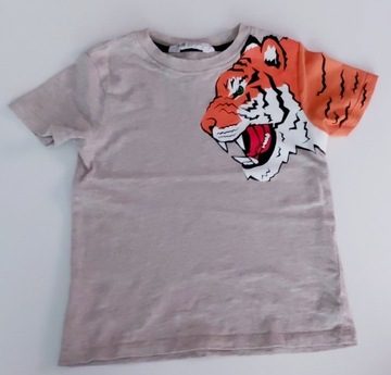 Koszulka H&M Tygrys r 98/104 Jak NOWA 2-4y T-shirt