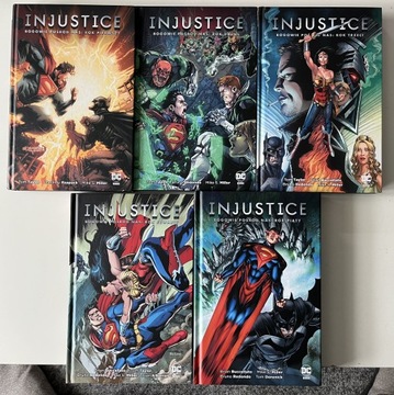 Injustice rok 1,2,3,4,5 komplet tomy 1-5