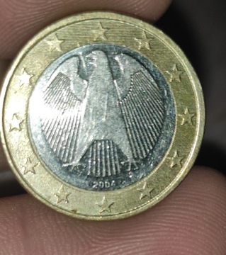 Moneta 1 Euro 2004, Stuttgart Niemcy 