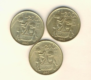 200 Lir   1995 r