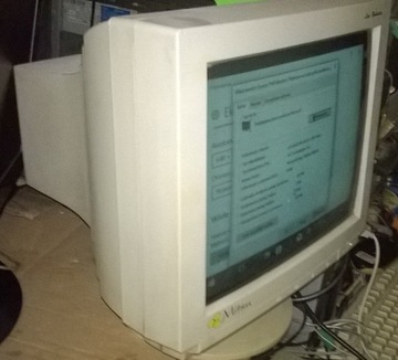 Monitor  mono MITSU PLUS do PC  z 1996 