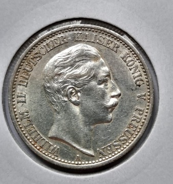 Moneta Cesarstwo Niemiec 2MK 1907r 