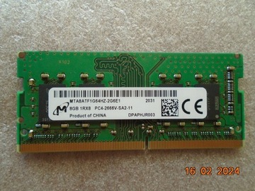 Karta pamięci SSD4 8GB RAM 2666 GHz SO-DIMM CL19