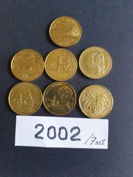 Komplet monet 2 zł rok 2002