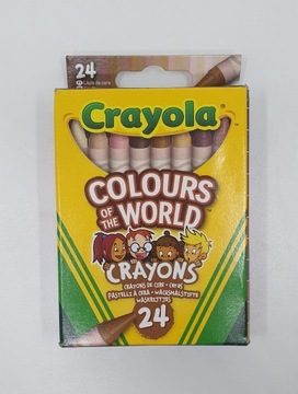 Crayola 24 nowe kredki świecowe '6 ukruszonych'