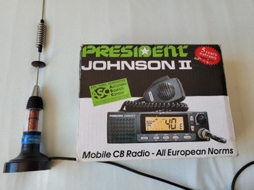 CB Radio President Johnson 2 + antena President