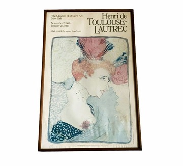 HENRI DE TOULOUSE-LAUTREC, plakat w oprawie