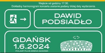 2 bilety na koncert na Dawida Podsiadło 