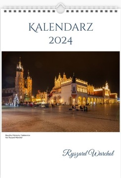 Kalendarz 2024 Kraków pionowy A3 