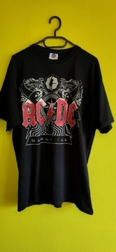 Koszulka t-shirt zespołu AC/DC czarna z bawełny 