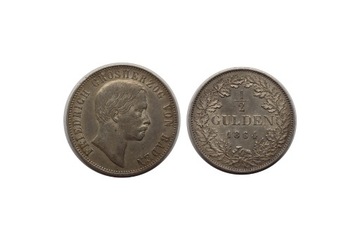 Badenia, Fryderyk I, 1/2 Guldena 1864