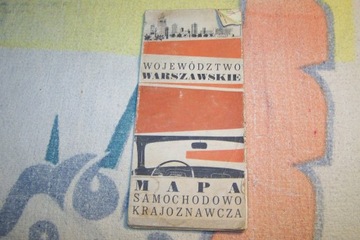 Mapa Województwo warszawskie 1973 rok PRL