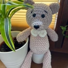 Miś Elegancik Amigurumi, handmade