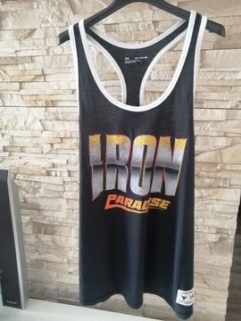 Tshirt Tank top Under Armour The Rock Project Iron Paradise koszulka XXL 
