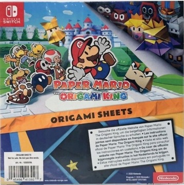 ZESTAW Origami Nintendo Switch Paper Mario 12 szt