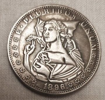 1 Dolar USA ,Morgan Dolar,1896,Hobo Nickel ,KOPIA 