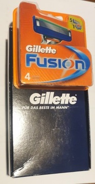 GILLETTE Fusion Maszynka + 1 ostrze i gratis 4 szt