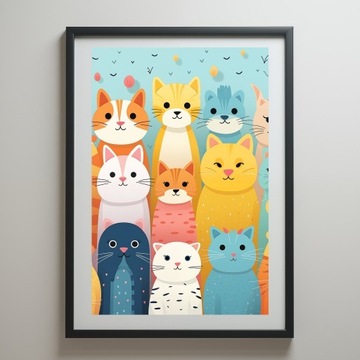 Plakat dla dzieci A2 [ 42 x 59,4cm ] CUTE48