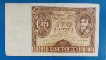 Banknot 100zł 1932 rok CC. Królową Jadwiga, 100zł