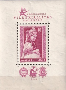 Węgry 1958** bl.27 kat.30€