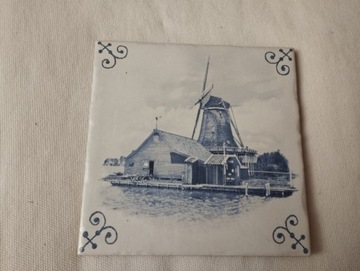 Płytka ceramiczna dekoracyjna z wiatrakiem 