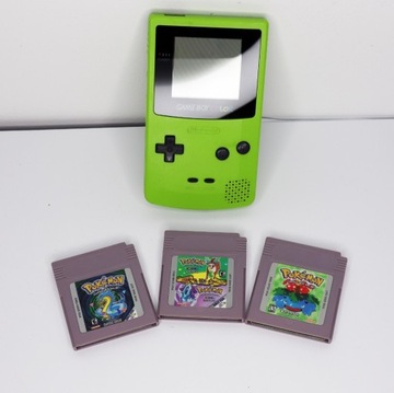 Nintendo Game Boy Color + Pokemony +Podświetlenie