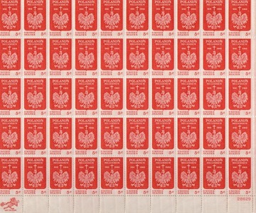 Poland Millennium Mint Sheet. USA stamp 5c. 