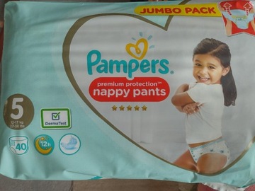Pampers Premium Pants Roz. 5 40 szt. z Anglii