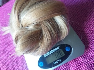 włosy słowiańskie lux Virgin 128 gram ponad 60 cm