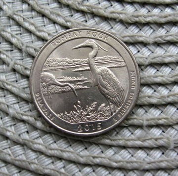 USA 25 Cent 2015r - D - Bombay Hook