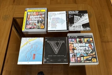 ZESTAW GTA IV + GTA V KOMPLETNE PS3