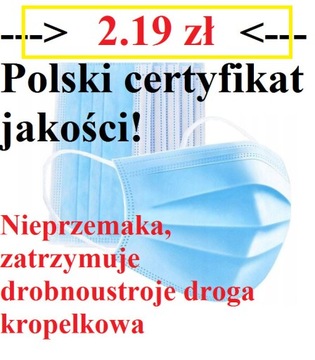 CERTYFIKOWANE W POLSCE MEDYCZNE Maseczki maseczka