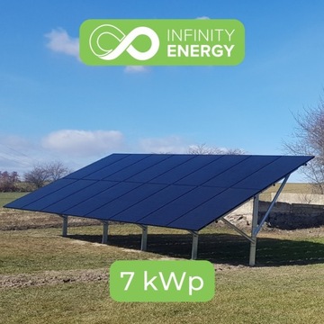 Elektrownia słoneczna 7 kW grunt naziemna montaż