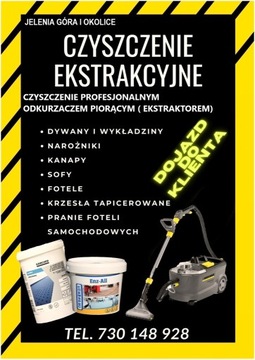 Czyszczenie profesjonalnym odkurzaczem piorącym