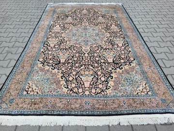 Unikatowy jedwab z kaszmirem ręcznie tkany dywan 