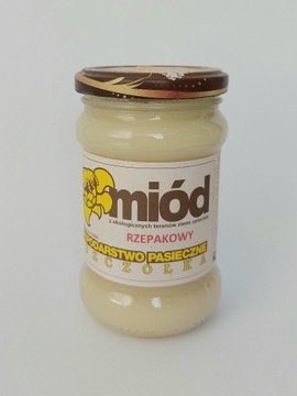 MIÓD RZEPAKOWY MEGA-dojrzały, naturalny, 100% BIO