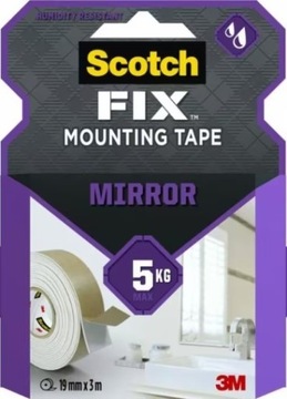 Taśma montażowa do luster 3M scotch fix 19mmx 3m