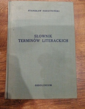 Słownik terminów literackich Sierotwiński