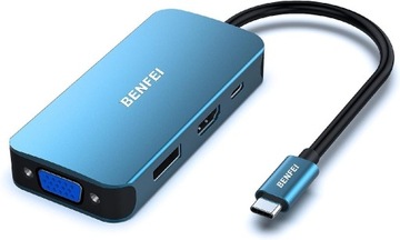 BENFEI Adapter USB C na HDMI VGA DisplayPort