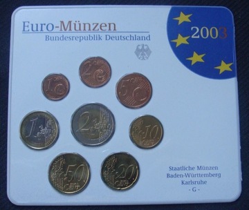 NIEMCY - Euro - Munzen 2003 G