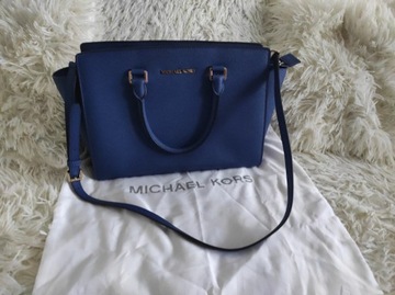 Torebka niebieska kobalt Michael Kors Selma large